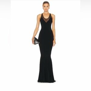 Norma Kamala Racer Fishtail Gown, size S